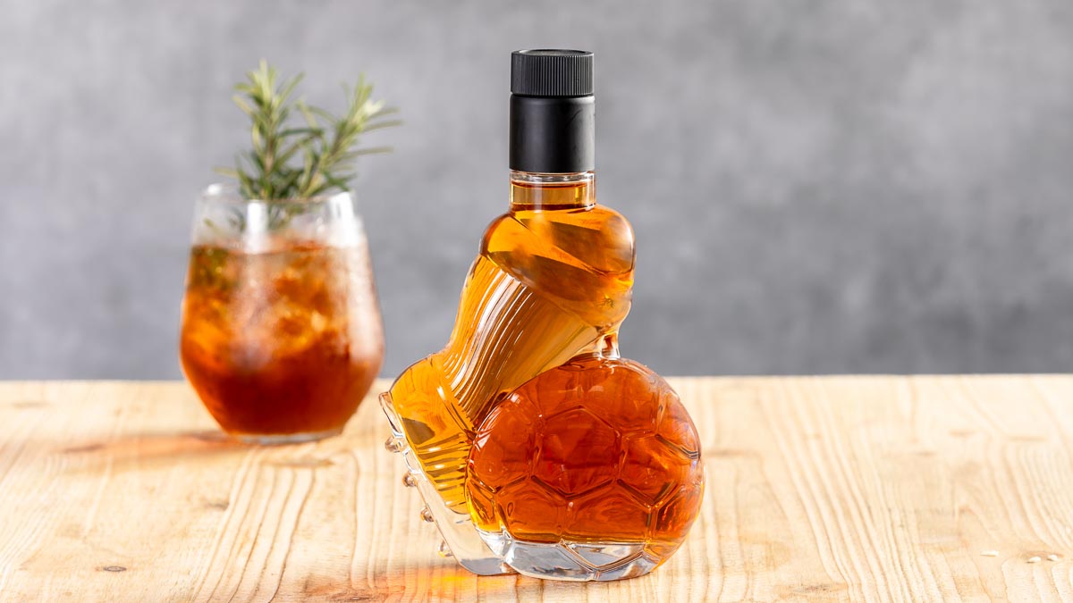 Soccer Ball Bottle: Butterscotch Liqueur