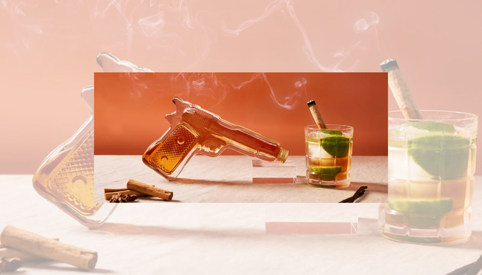 Unveiling Flaschengeist's Unique Pistol-Shaped Liqueur Bottles