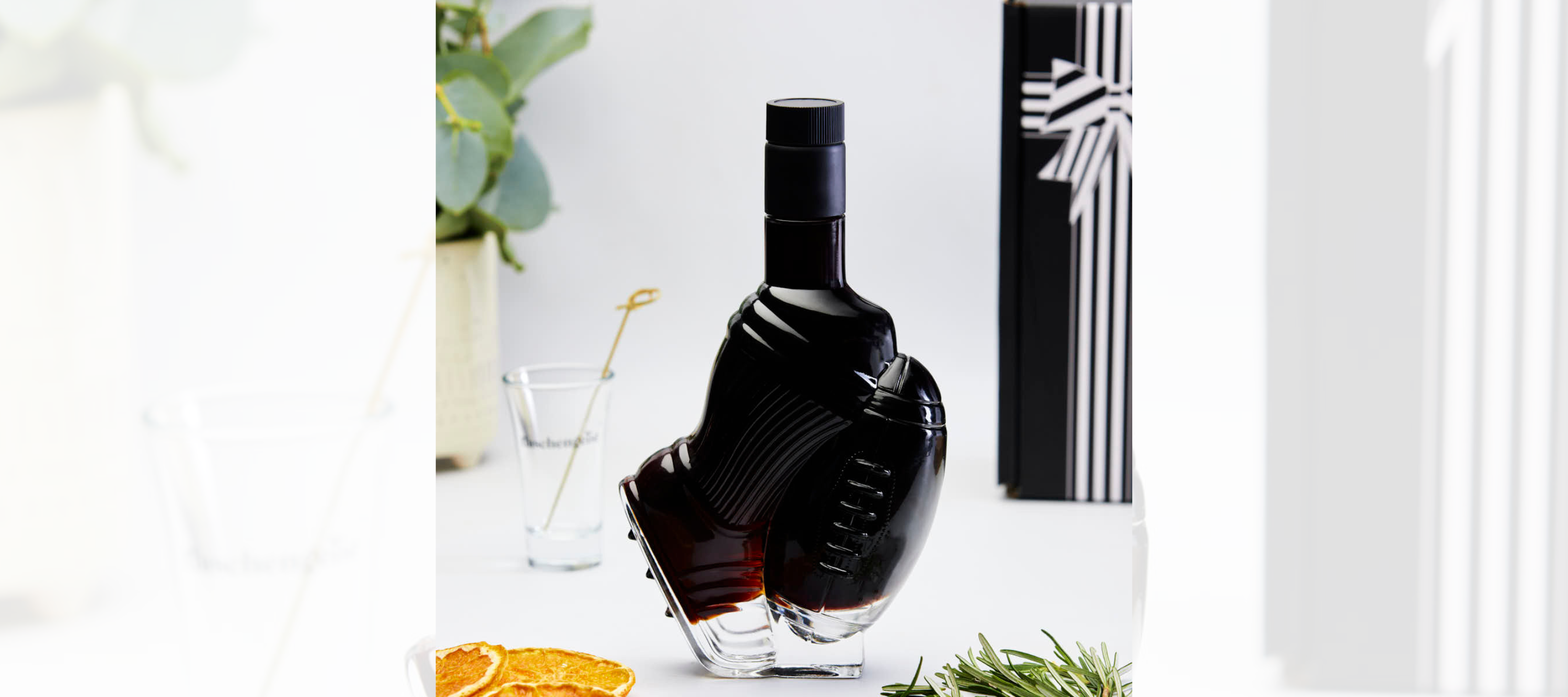 Football Bottle Filled with Chocolate Port Liqueur