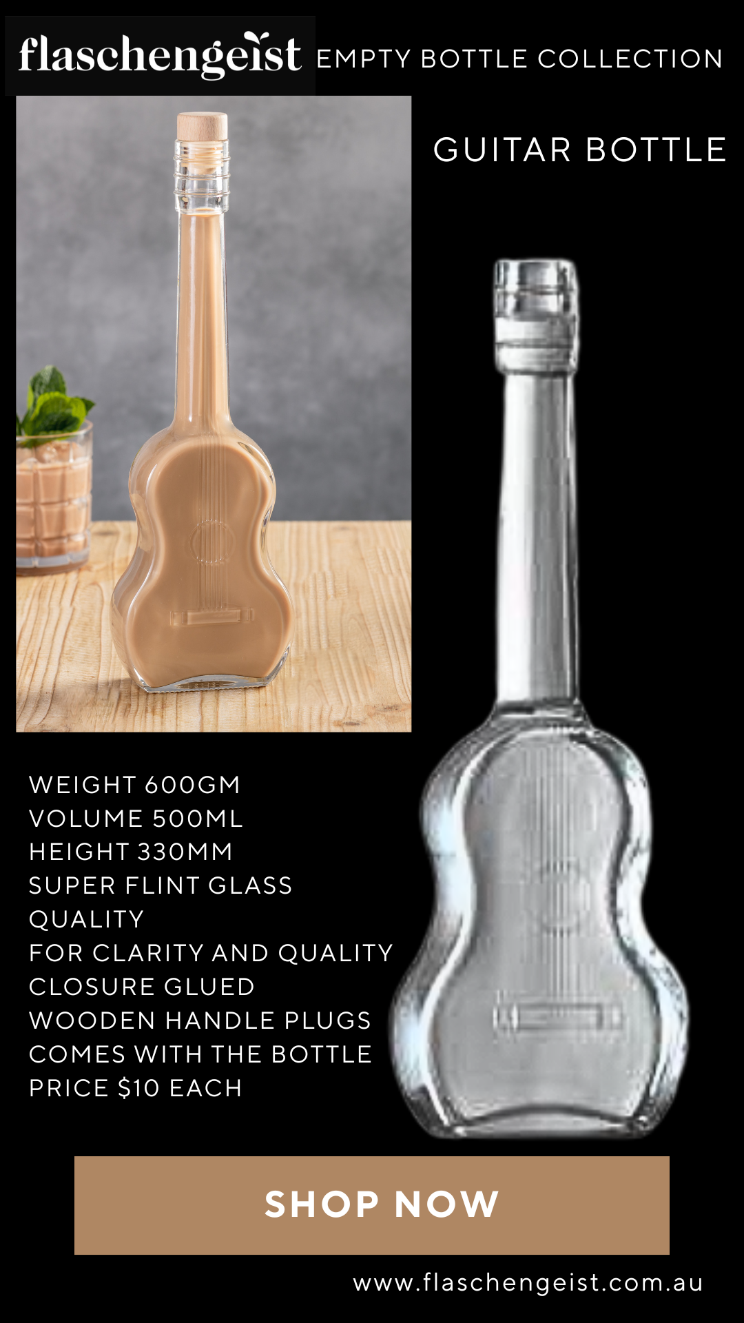 Flaschengeist Empty Bottle - Guitar 500ML