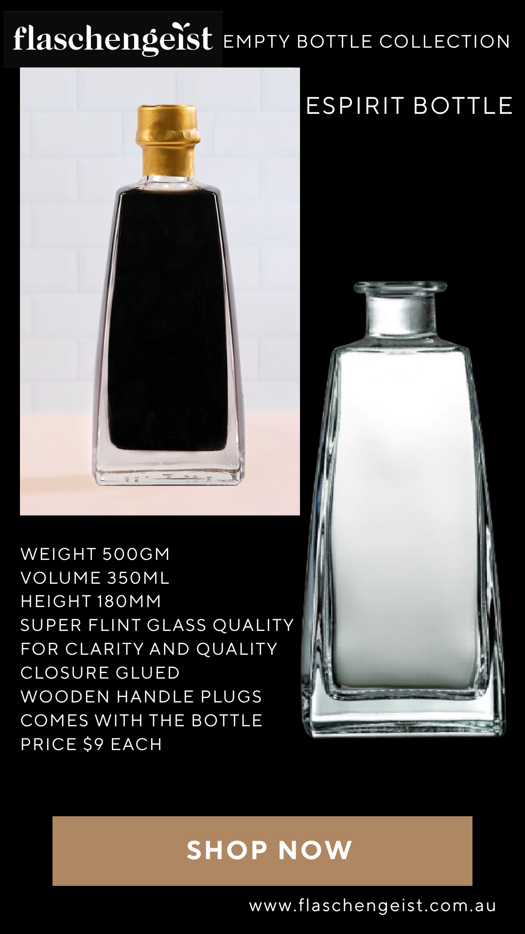 Flaschengeist Empty Bottle - Espirit 350ML