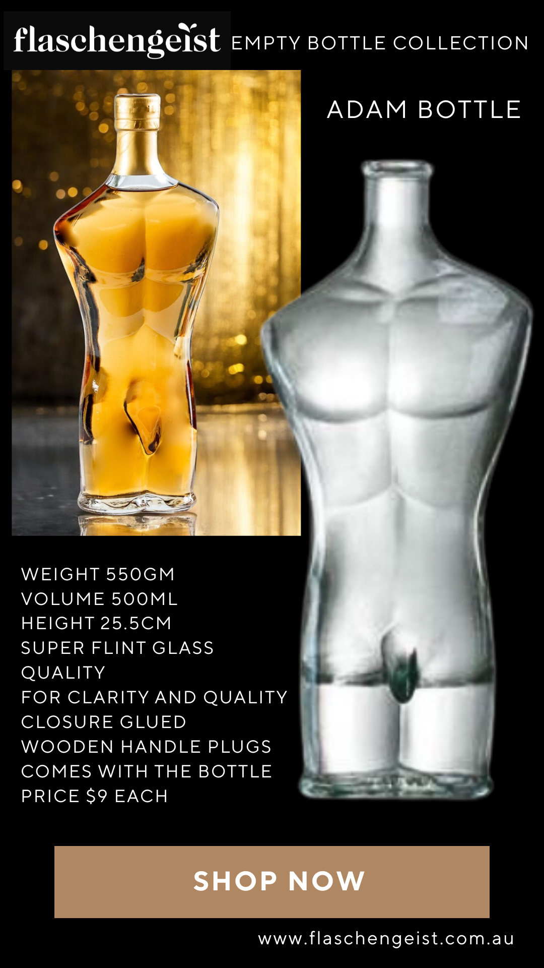 Flaschengeist Empty Bottle - Adam 500ML