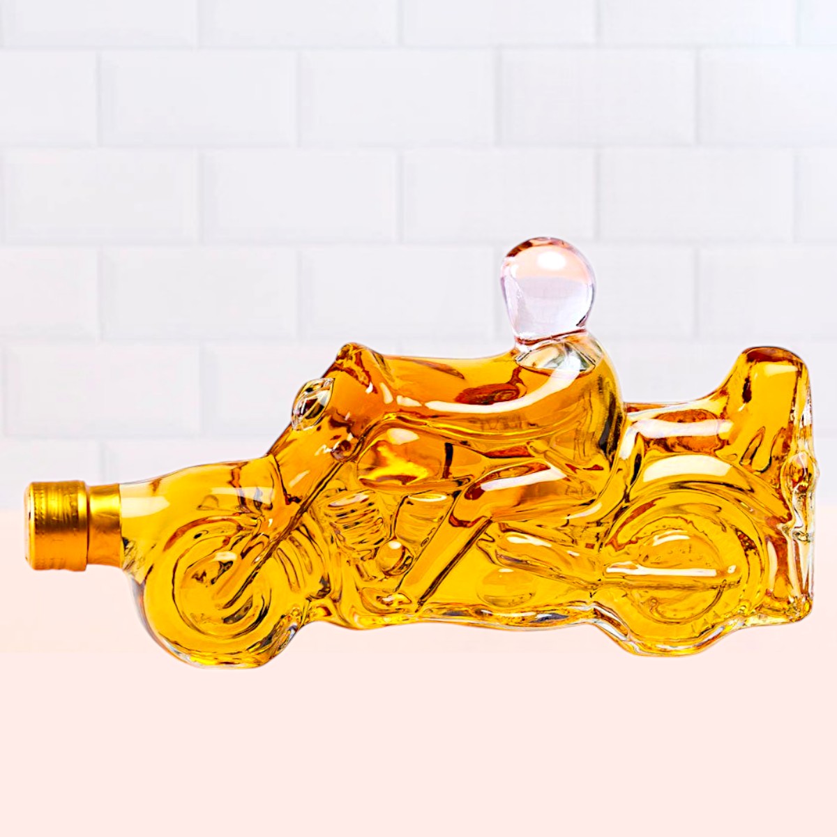 Flaschengeist Motorbike Gift Hamper with Jack Daniel's 350 ml whiskey Unique Collectors' Bottle