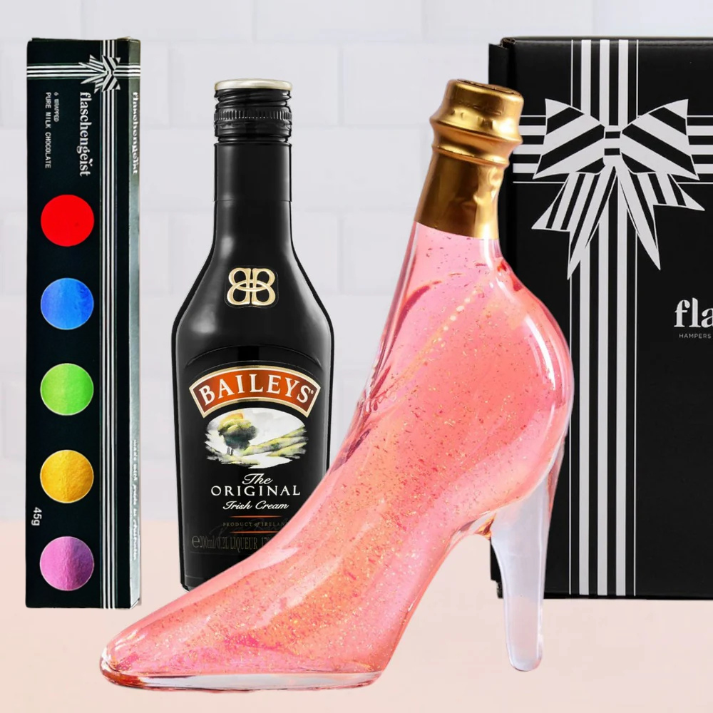 Mum Loves Her Shoes and Baileys Hamper + Chocolates