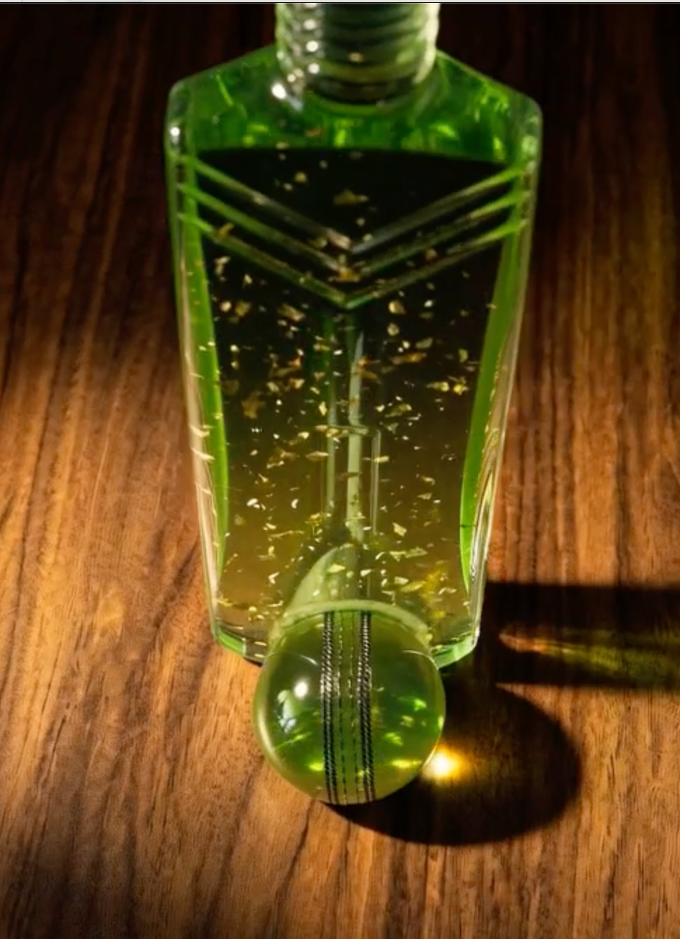 The Cricket Bat Bottle – Creator’s Edition (Unfilled Glass Trophy Piece)