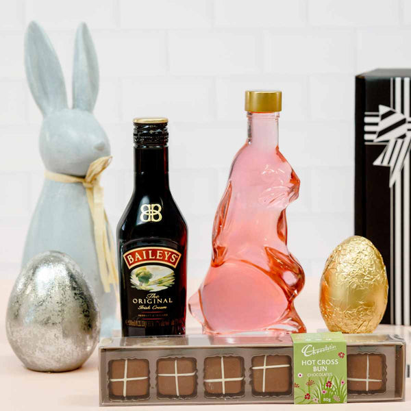 Mini Baileys and Easter Bunny Bottle Turkish Delight Gift Hamper