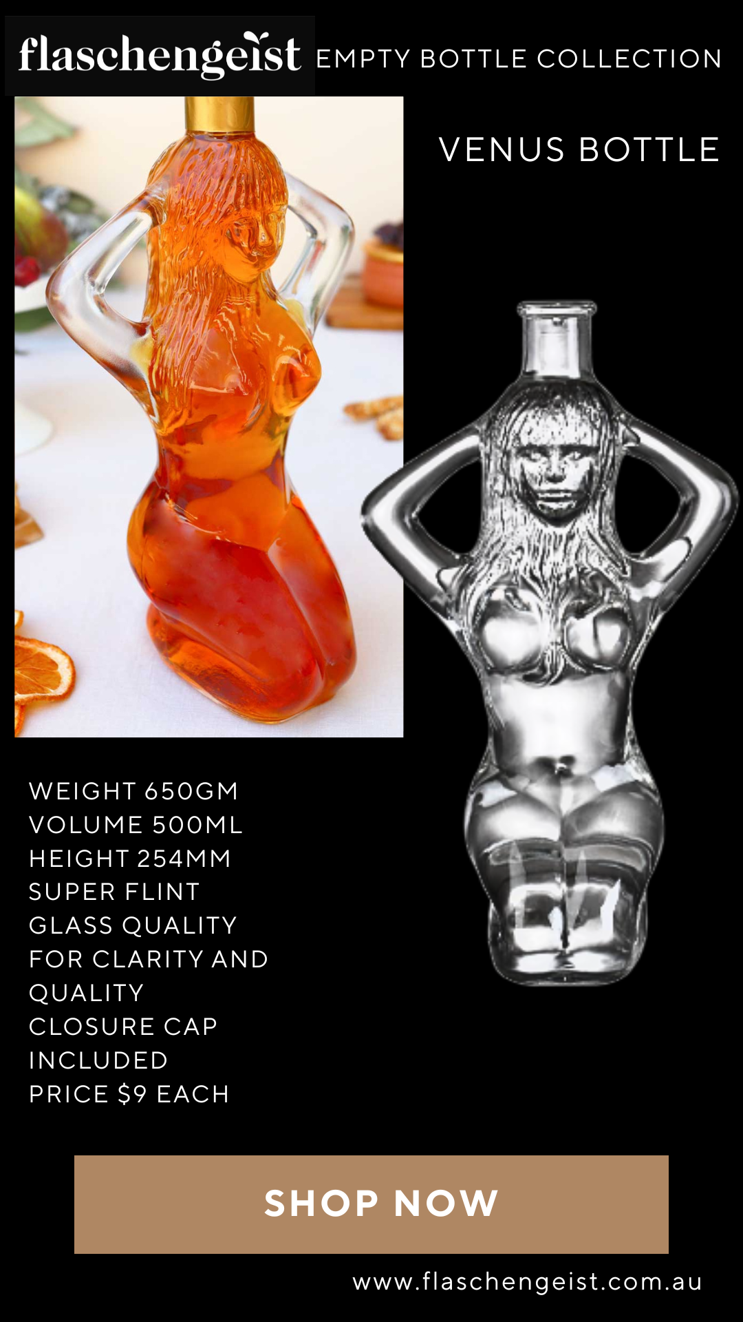 Flaschengeist Empty Bottle - Venus 500ML