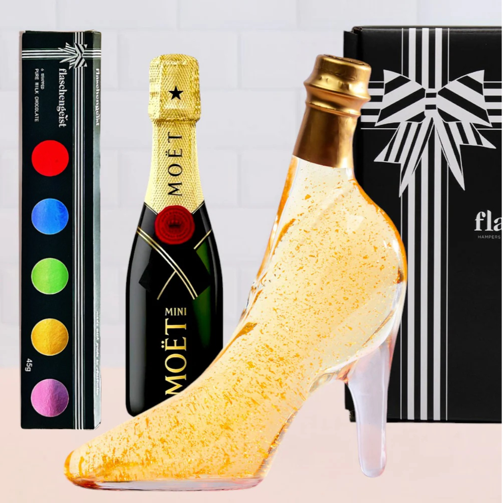Mum Loves Her Shoes and Moët Champagne Hamper + Chocolates