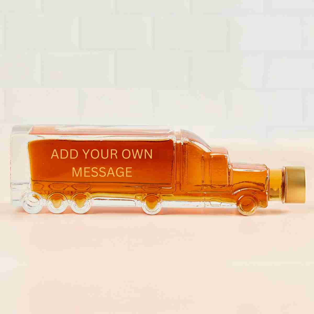 Flaschengeist Personalised Truck Bottle 350ml - Gift Box + Chocolates