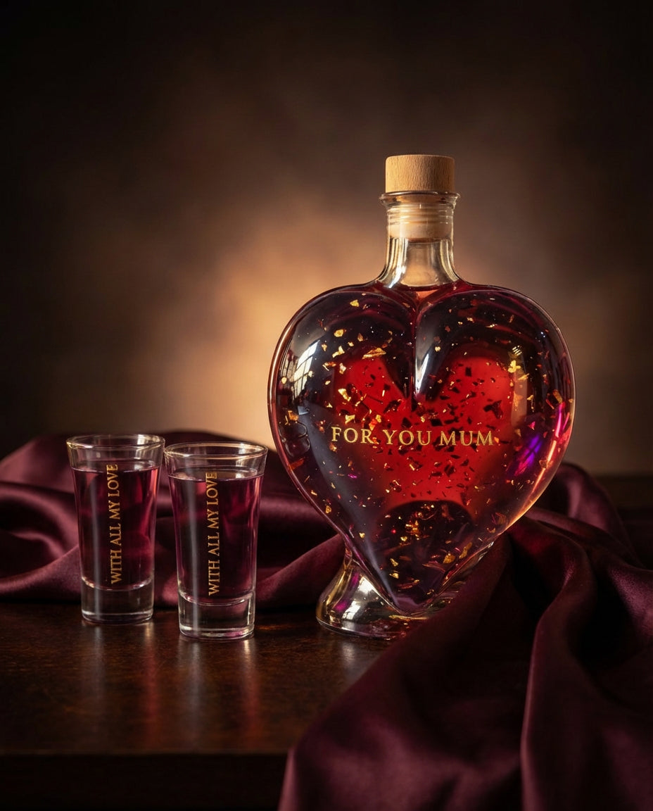 Flaschengeist Heart Bottle | Personalised Non-Alcoholic Luxury Gift of Love & Appreciation