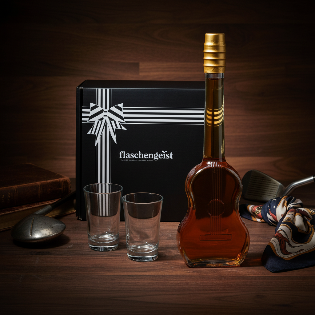 Flaschengeist Guitar Bottle | Personalised Statement Gift for Musicians | Flaschengeist
