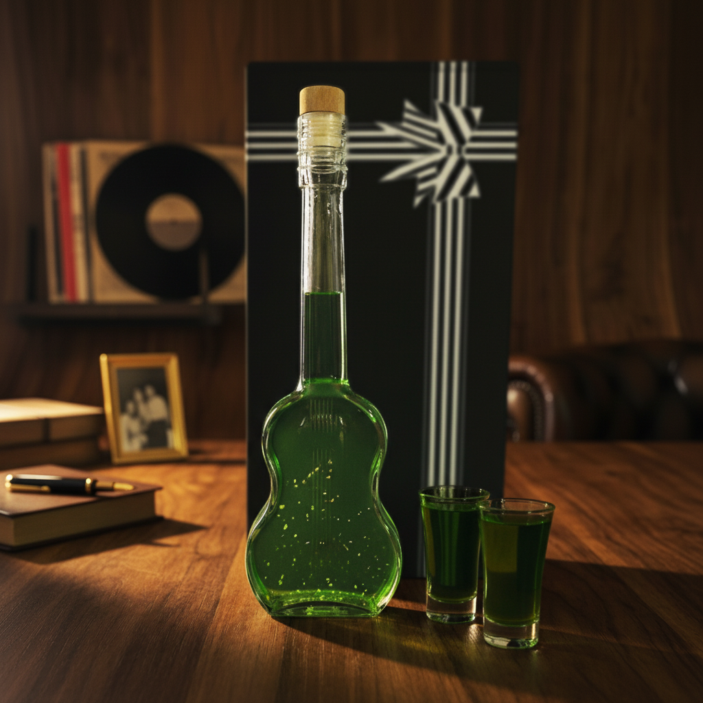 Flaschengeist Guitar Bottle | Personalised Statement Gift for Musicians | Flaschengeist