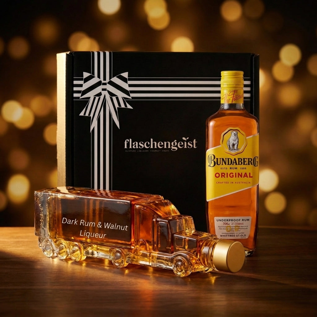 Flaschengeist Truck Dark Rum & Walnut Liqueur + Rum Gift