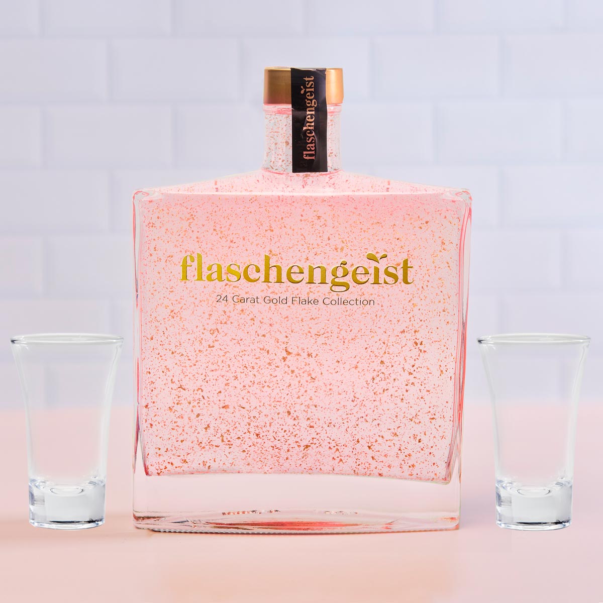 Non Alcoholic Luxe Decanter with 24 Carat Gold Flakes Gift Box - Flaschengeist (Aust) Pty Ltd