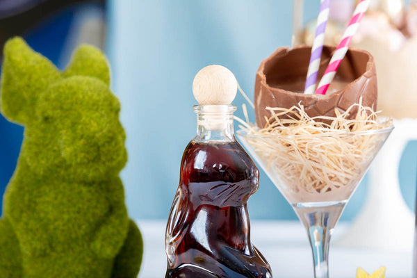 Indulge in a Sweet Easter Treat: Flaschengeist's Chocolate Hazelnut Liqueur in an Adorable Bunny Bottle