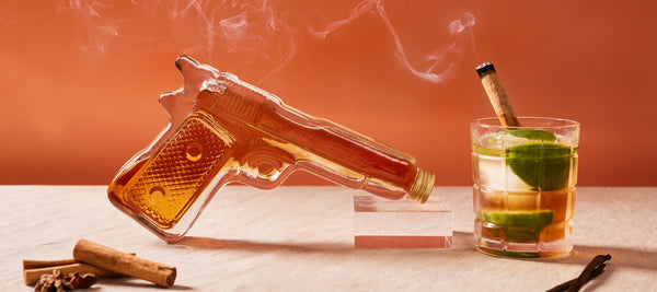 Pistol Bottle Filled with Amazing Southern Liqueur