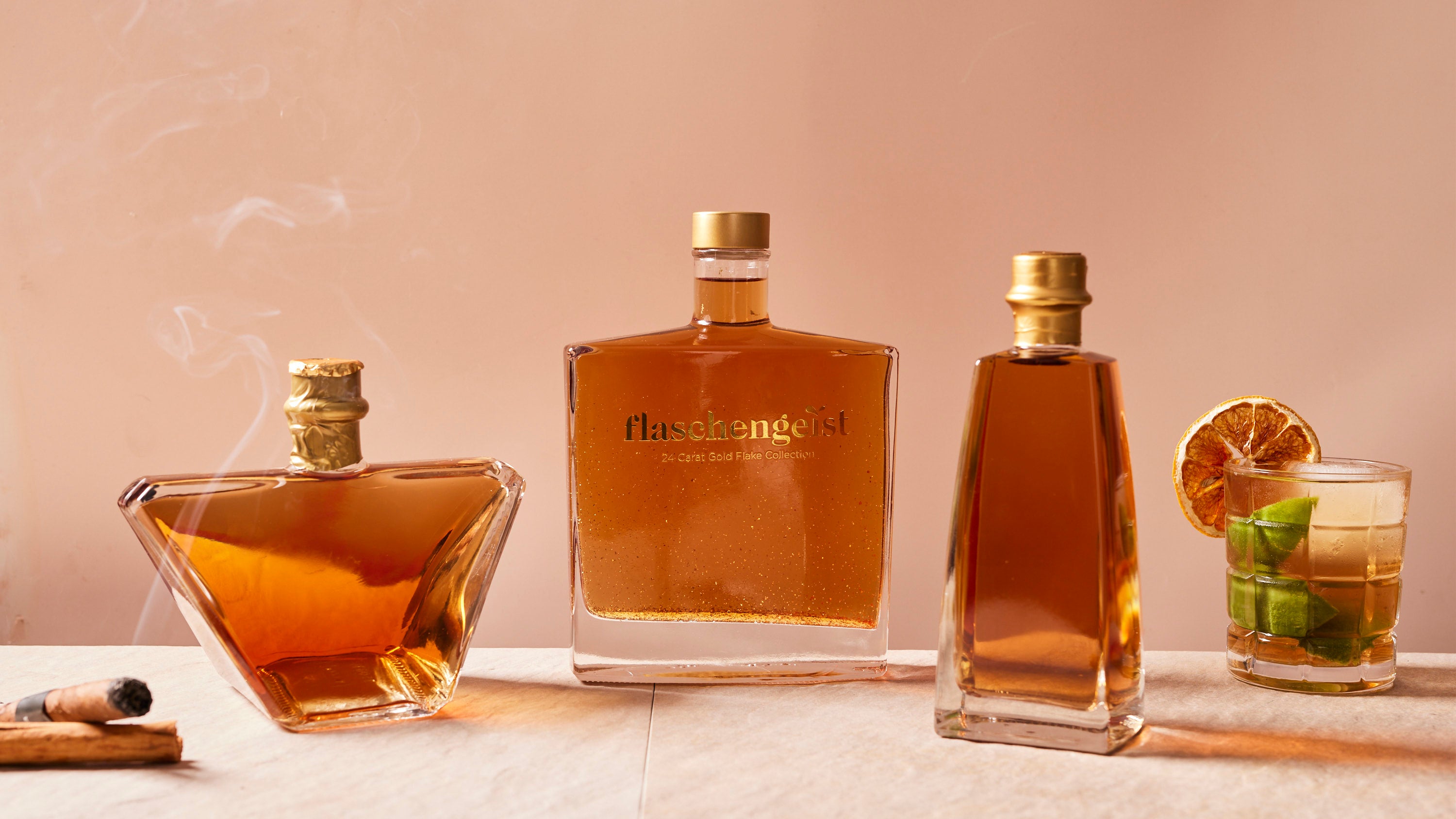 Luxe Decanter Bottle and Butterscotch Liqueur