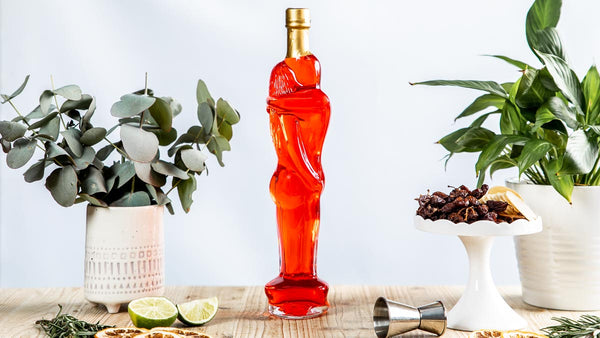 Indulge in Love's Delight with Flaschengeist's Lovers Bottle and Strawberry Liqueur