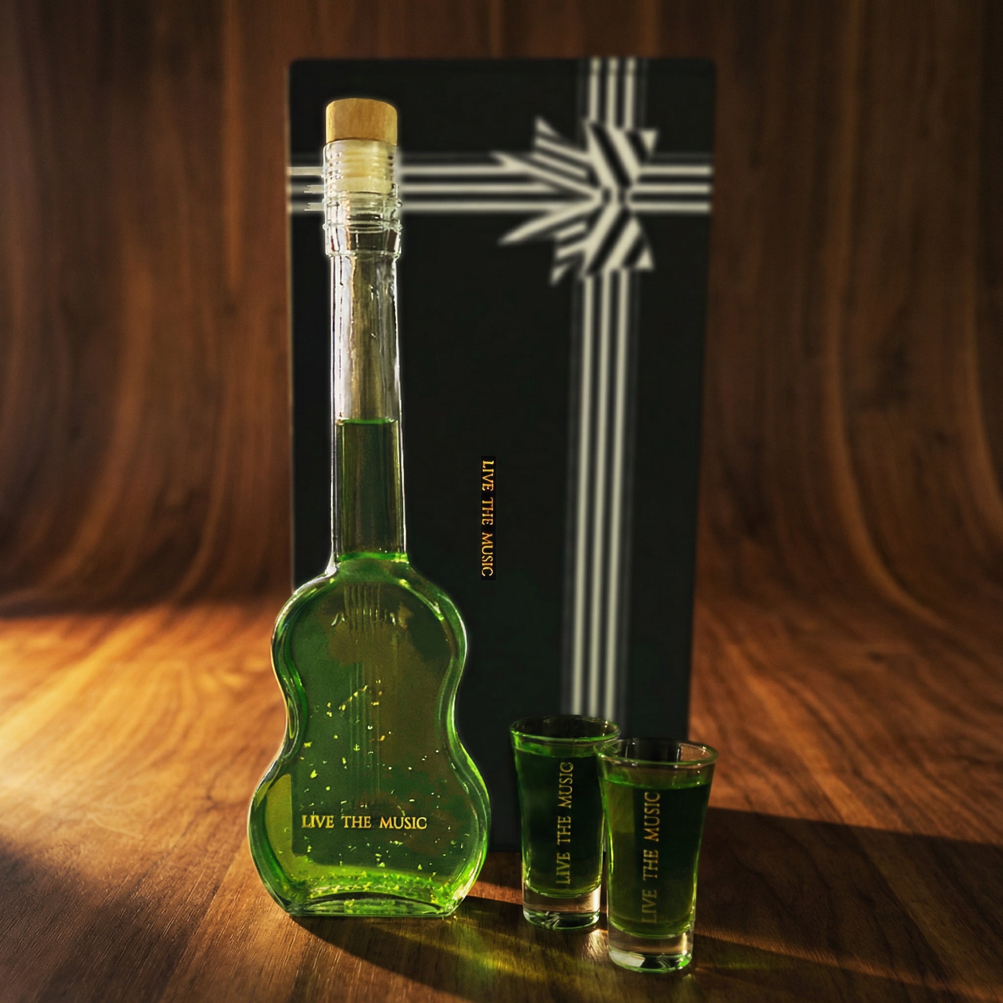 Flaschengeist Guitar Bottle | Personalised Statement Gift for Musicians | Flaschengeist