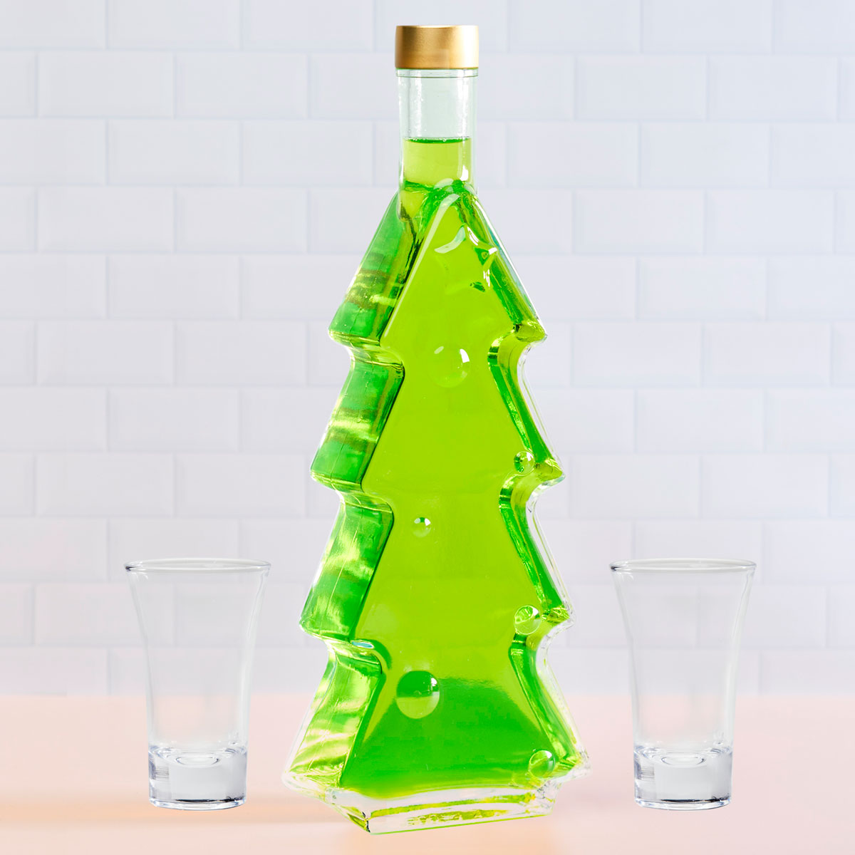 Christmas Tree Bottle 500ml - Gift Box