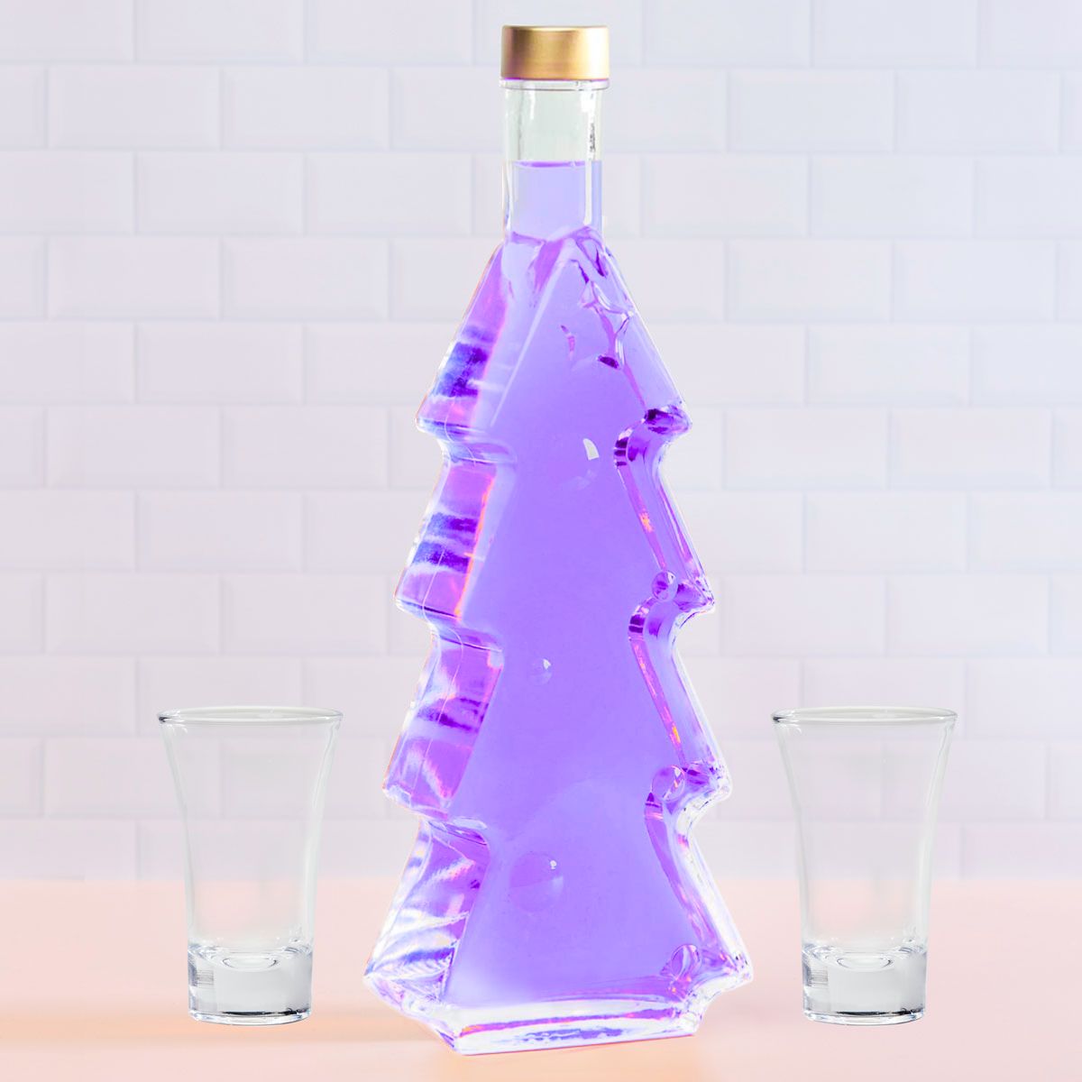 Christmas Tree Bottle 500ml - Gift Box