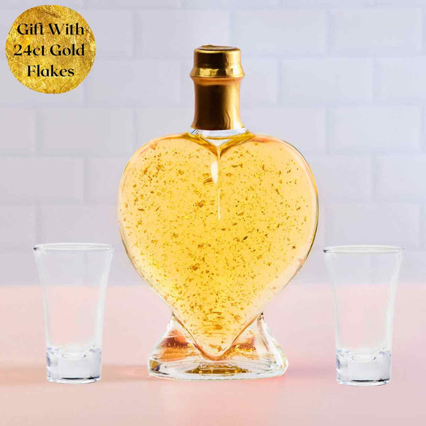 Love Heart Bottle - Pina Colada Cocktail Liqueur - Gift Box