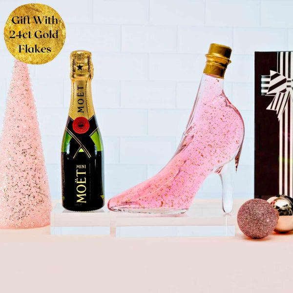 Moët and Pink Gin Shoe Bottle Gift Hamper
