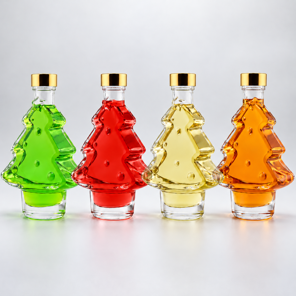 4 x 200ml Liqueur Christmas Trees Bundle