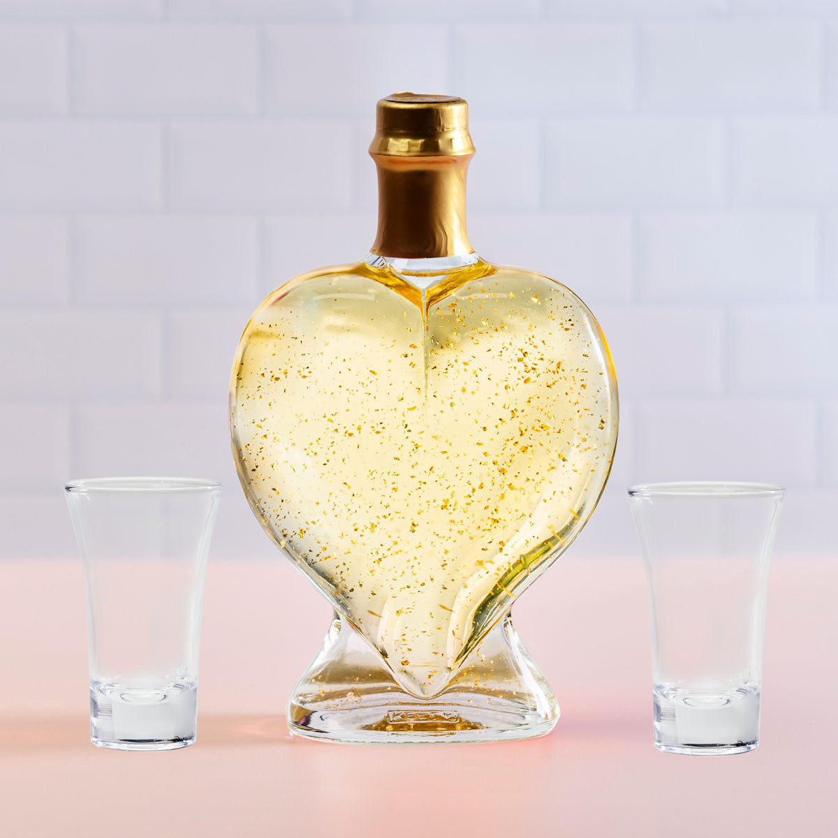 Love Heart Bottle - Gift Box + Chocolates