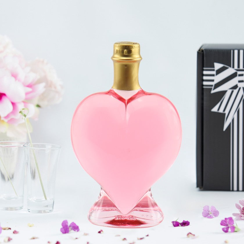 Love Heart Bottle - Gift Box + Chocolates