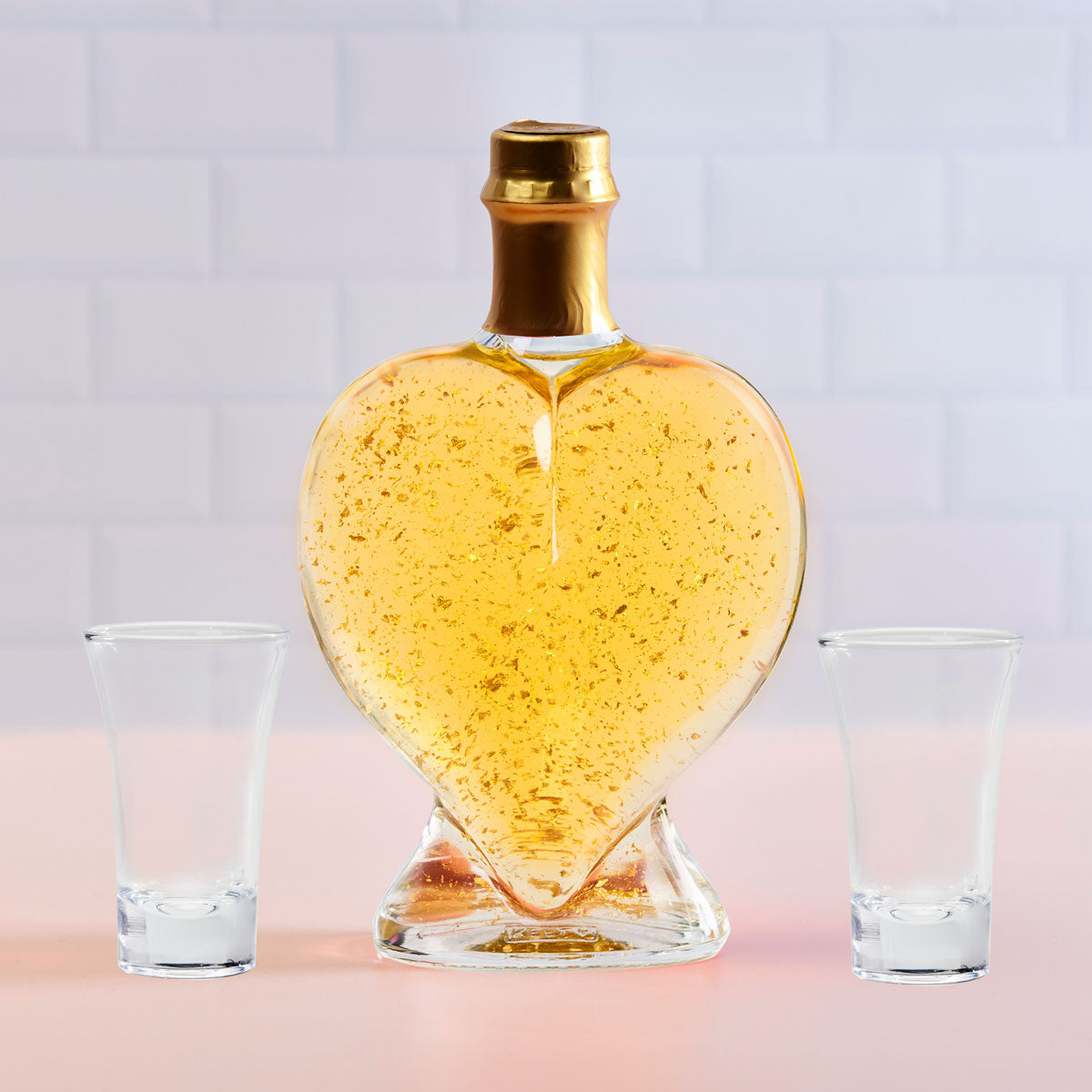 Love Heart Bottle - Gift Box + Chocolates