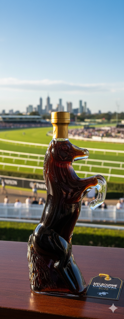 Flaschengeist Horse Bottle - Chocolate Port Liqueur + Chocolates +Shot Glasses Gift Box