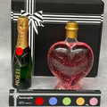 Heart Bottle with Moët + Chocolates