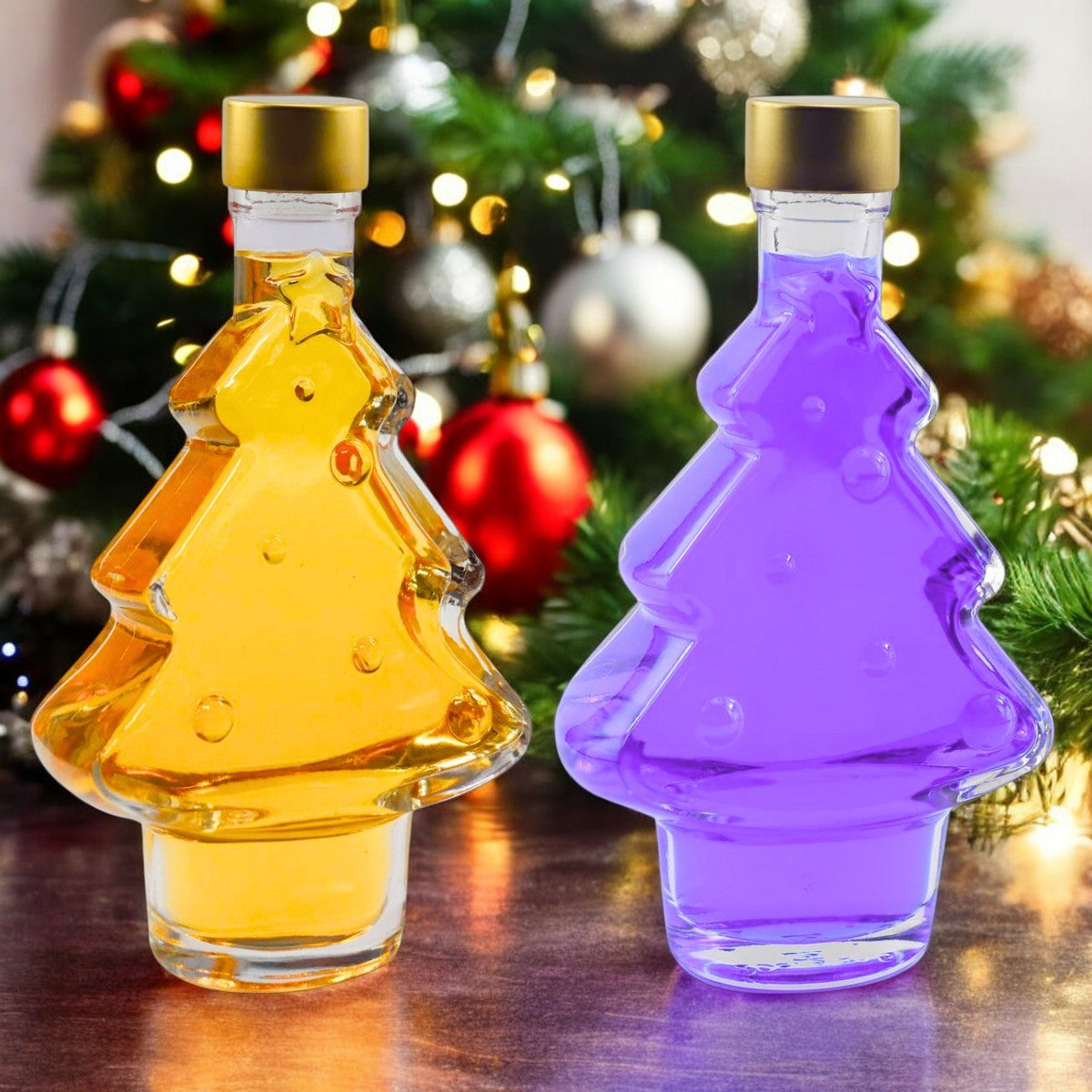 Duo Christmas Tree Bottle Set