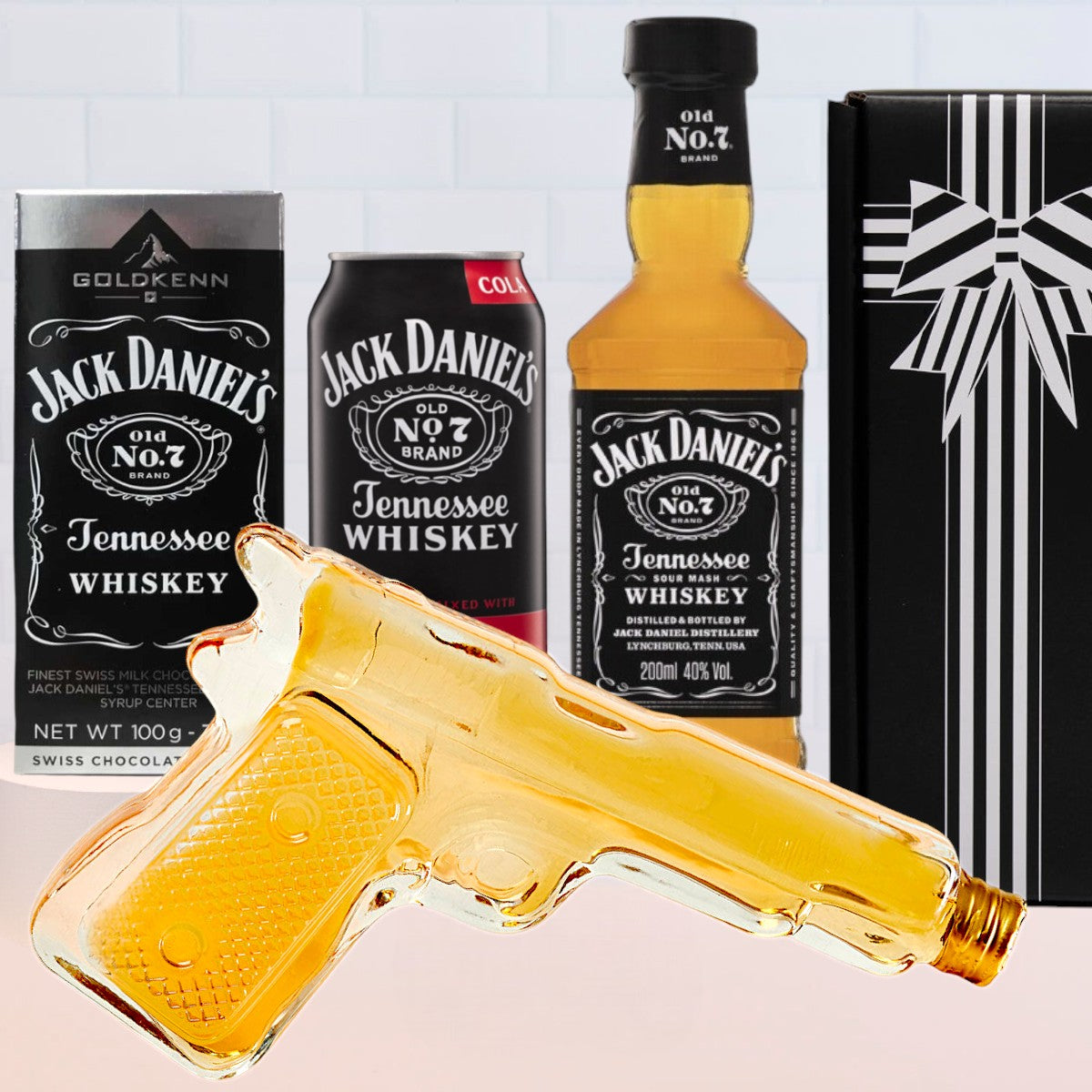 Jack Daniel's and Pistol Bottle Gift Hamper