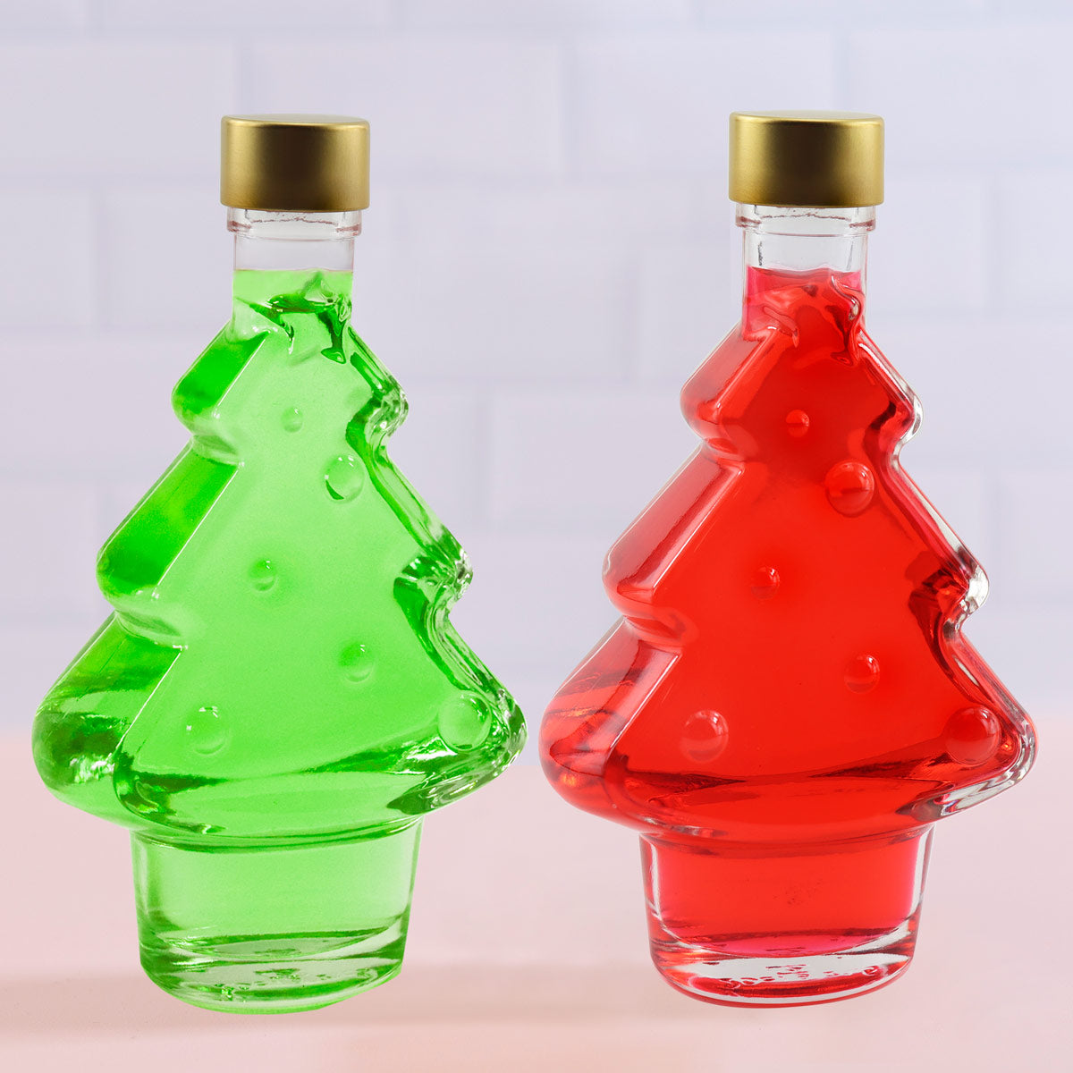 Duo Christmas Tree Bottle Set