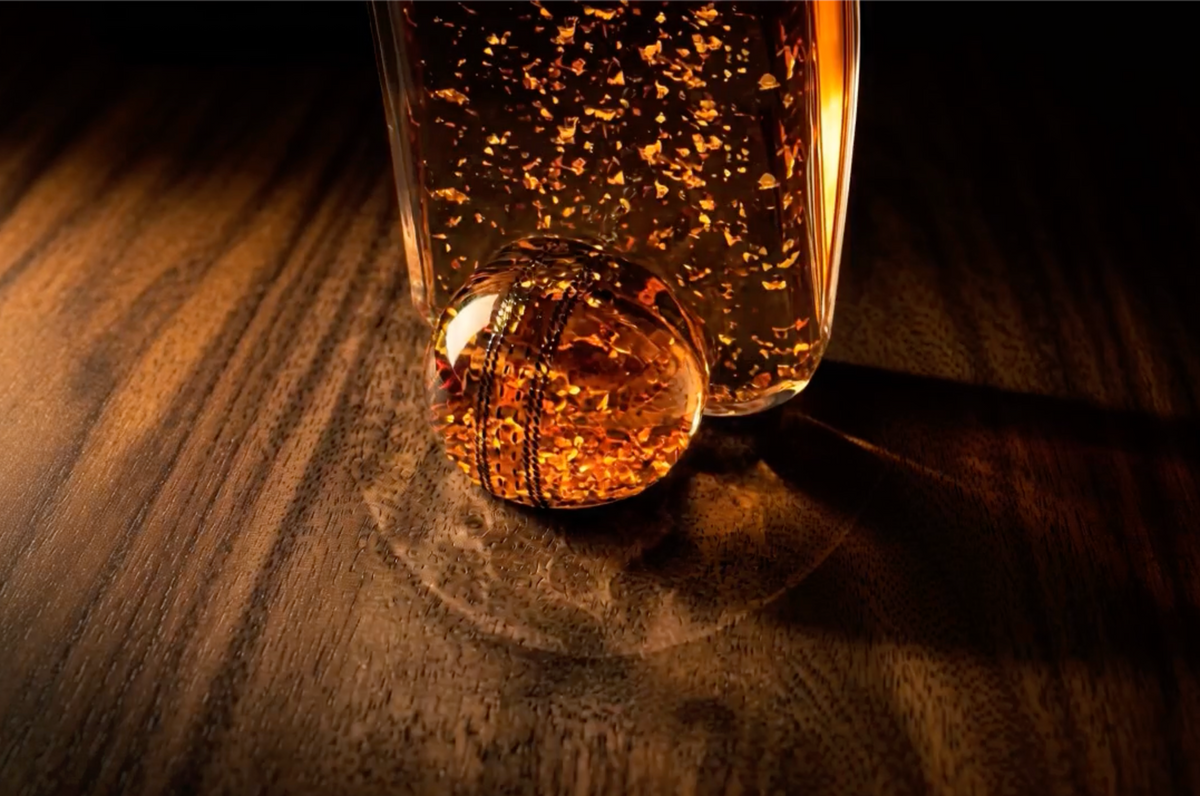 The Cricket Bat Bottle – Creator’s Edition (Unfilled Glass Trophy Piece)