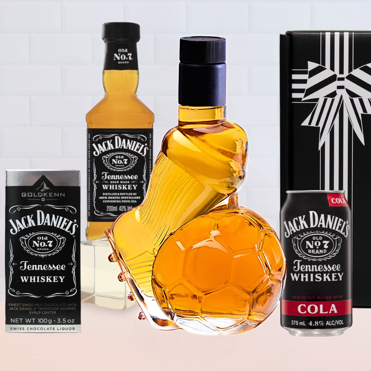 Jack Daniel's and Soccer Ball Bottle Gift Hamper