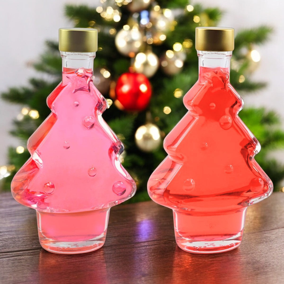 Duo Christmas Tree Bottle Set