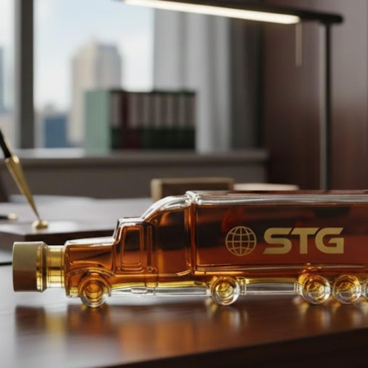 Truck Bottle | Personalised Non-Alcoholic Motorcycle Gift & Memorabilia | Flaschengeist