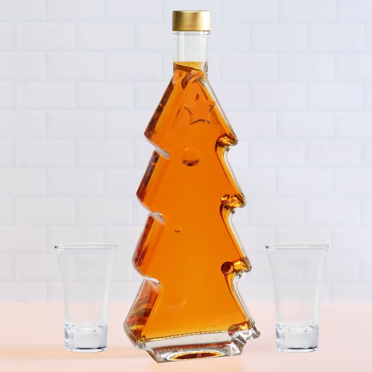 Christmas Tree Bottle 500ml - Gift Box