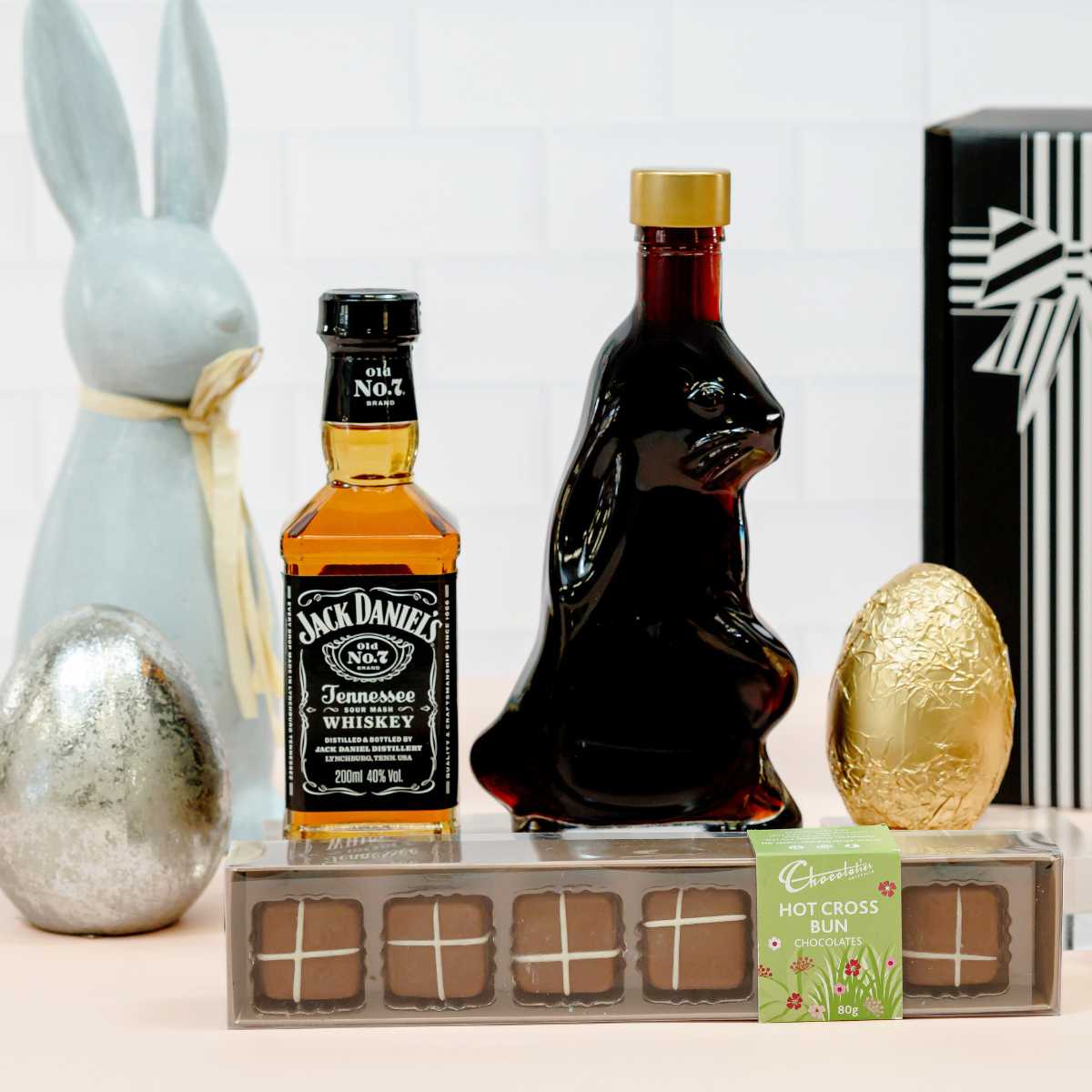 Easter Jack Daniel's and Bunny Chocolate Port Gift Hamper