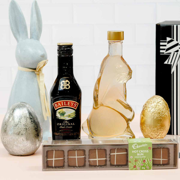 Mini Baileys and Easter Bunny Bottle Butterscotch Gift Hamper
