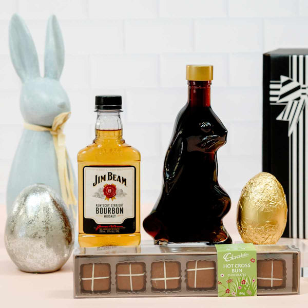 Easter Jim Beam and Bunny Chocolate Port Gift Hamper