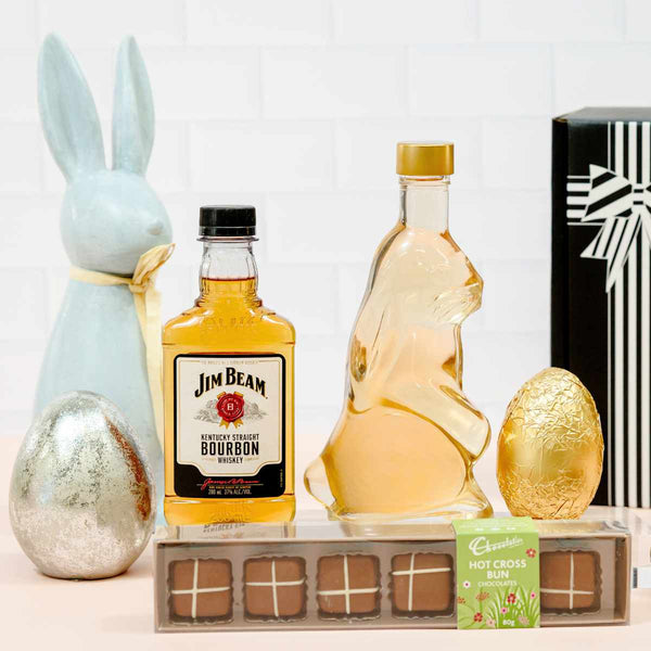 Easter Jim Beam and Bunny Honey Highland Gift Hamper