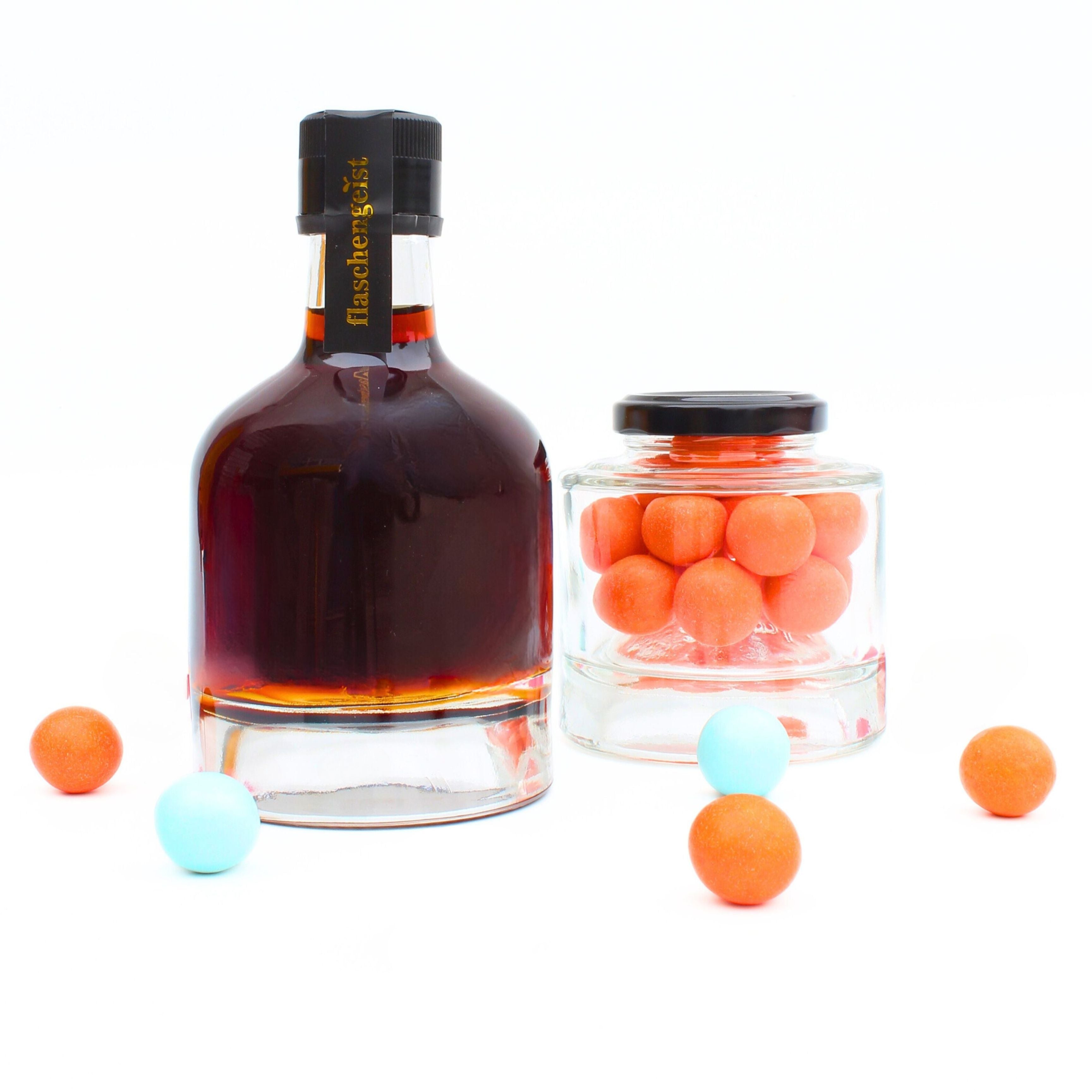 Liqueur and Chocolate Combo + Zigzag Bottle Gift Box