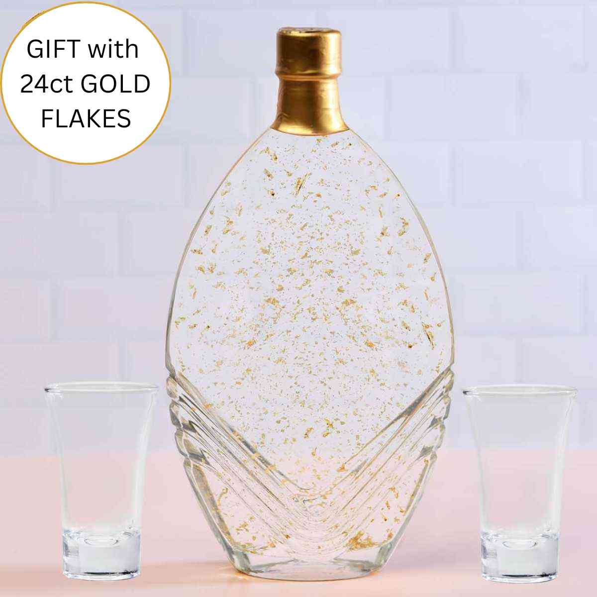 Florence Bottle - Vodka + 24 Carat Gold Flakes  - Gift Box