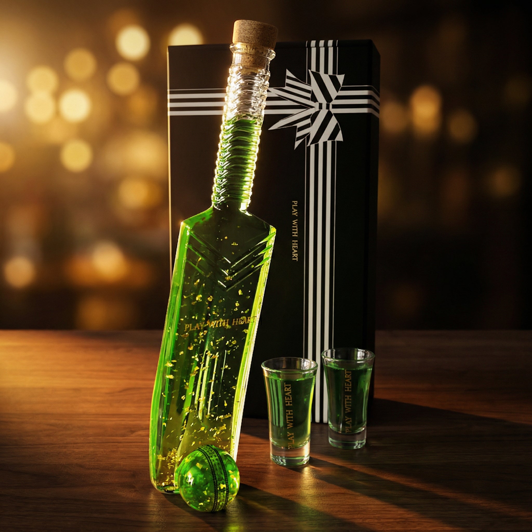 Flaschengeist Cricket Bat Bottle | Handcrafted Cricket Memorabilia Gift