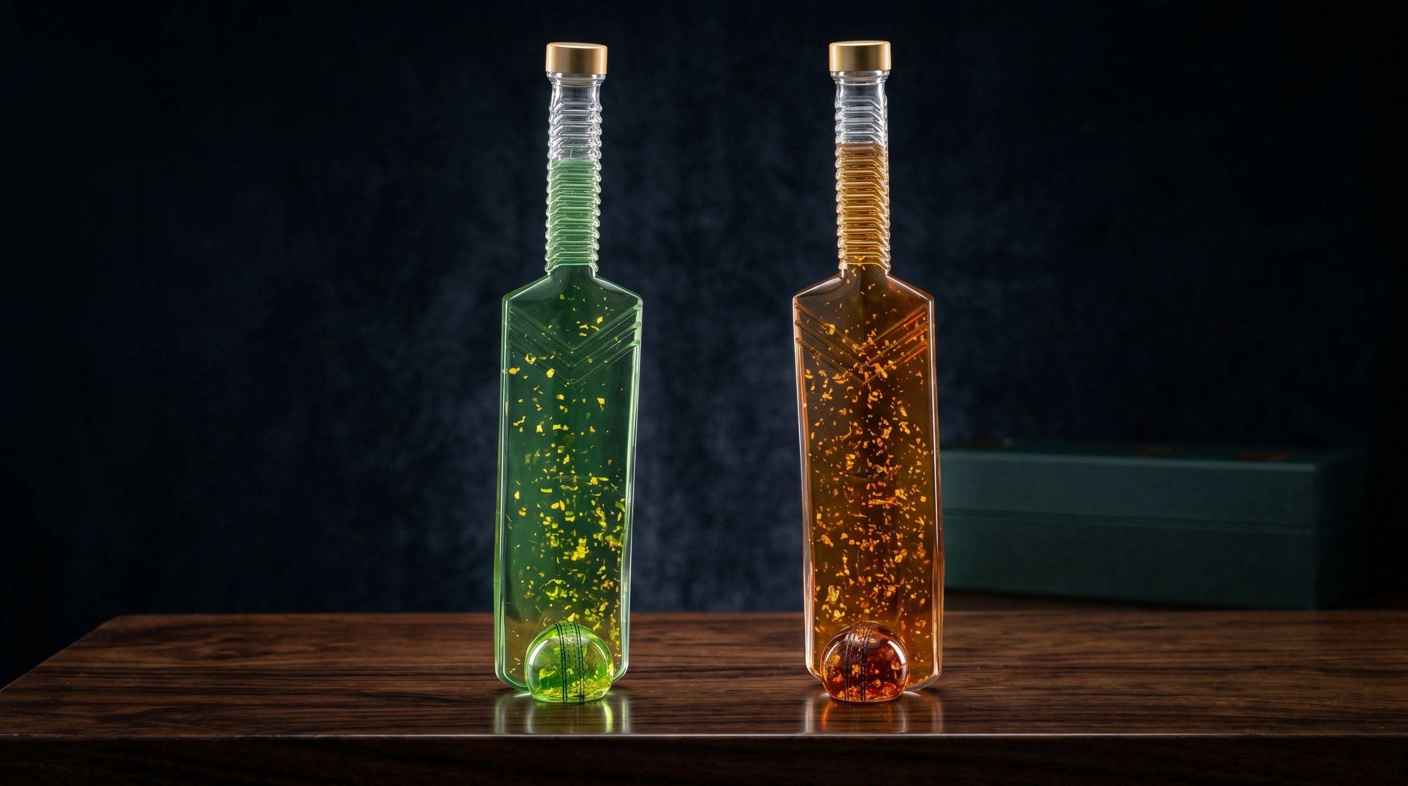 Flaschengeist Cricket Bat Bottle | Handcrafted Cricket Memorabilia Gift