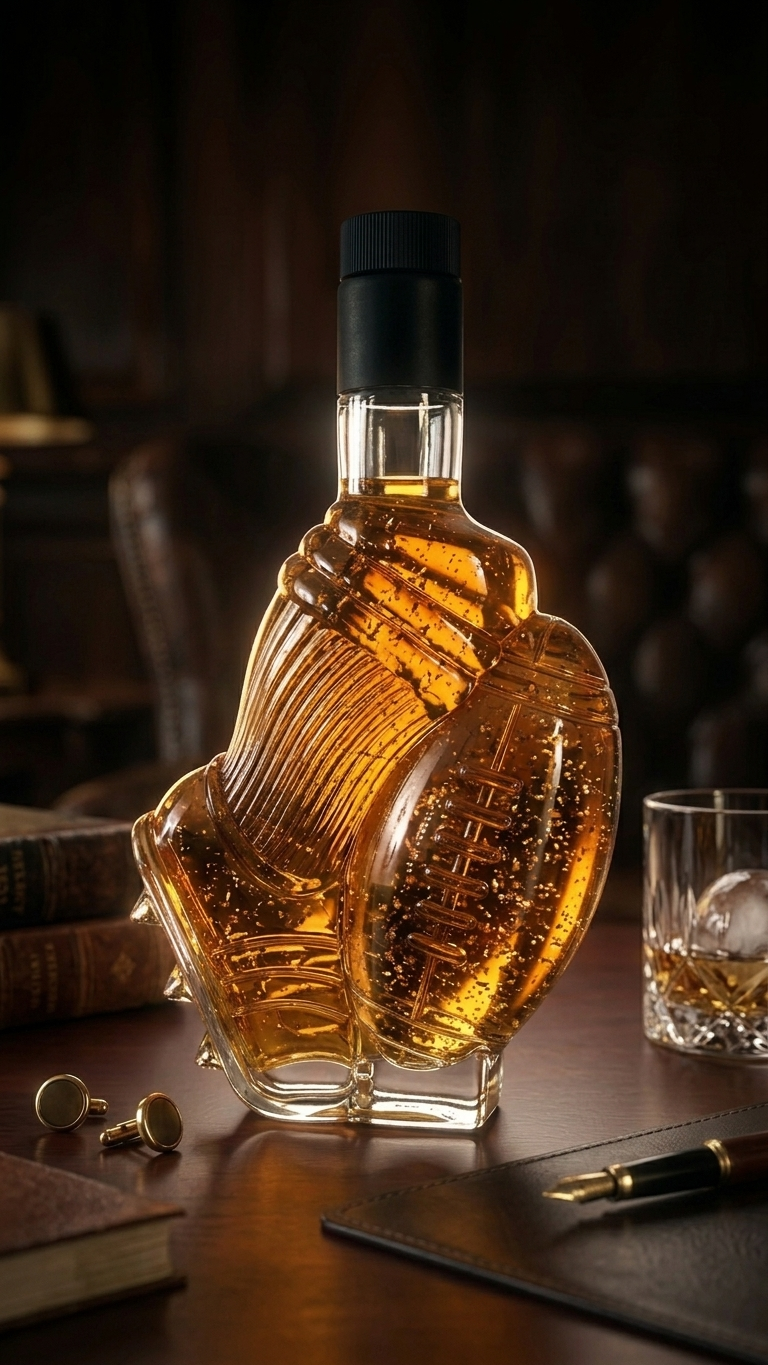 Flaschengeist Football  Bottle | Personalised Liquor & Non-Alcoholic Sports Memorabilia Gift